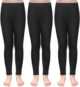 img 4 attached to Stay Cozy and Stylish with TODDOR Winter Velvet Leggings – Premium Cotton Girls' Clothing