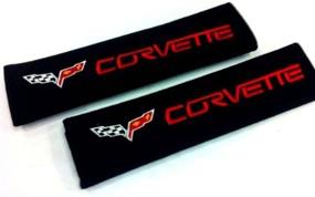 img 1 attached to 🚗 Enhance Comfort and Style with Corvette Seat Belt Cover Shoulder Pad Cushion (2 Pcs)