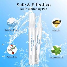 img 1 attached to 🦷 HABOM Teeth Whitening Pen: Achieve a Beautiful White Smile, Painless and Sensitivity-Free, Travel-Friendly Solution - 20+ Uses, Natural Mint Flavor