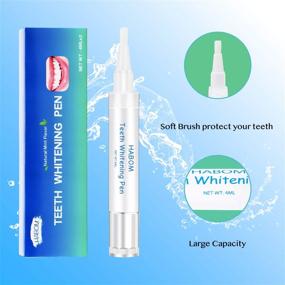 img 2 attached to 🦷 HABOM Teeth Whitening Pen: Achieve a Beautiful White Smile, Painless and Sensitivity-Free, Travel-Friendly Solution - 20+ Uses, Natural Mint Flavor