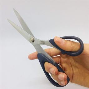 img 3 attached to ✂️ CANARY Fabric Scissors: Premium Japanese Stainless Steel 8.25 Inch, Heavy Duty Household Cloth Scissors for Precise Fabric Cutting - Made in Japan