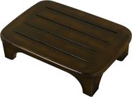 🛏️ urforestic solid wood bed step stool - extra large/ bedside steps for tall beds/ super sturdy solid wood - supports up to 500 lbs (walnut stain) logo