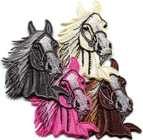 img 4 attached to Mustang Stallion Embroidered Appliques Patches