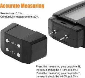 img 1 attached to 🌧️ Beetro Moisture Tester & Water Leak Detector - Pin Type Wood Moisture Meter with Backlit LCD Display, 6 Modes, Light-Indicating, Includes 4 AAA Batteries (Model: BE0083)