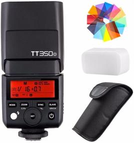 img 4 attached to Улучшенный вспышка для камеры Godox TT350O 2.4G HSS 1/8000s TTL GN36 Speedlite | Олимпус / Панасоник Беззеркальная цифровая камера | В комплекте фильтры цвета EACHSHOT