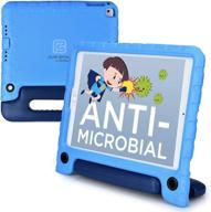 pure sense buddy anti-microbial kids case: full kit for ipad 6th, 5th gen, pro 9.7, air 2, 1 - case, strap, screen protector, spray logo