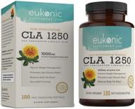 eukonic cla 1250: boost weight loss & fat burn with natural diet pills, 100% safflower oil | lose weight faster | non-gmo | 3rd party tested logo