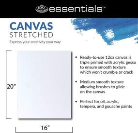 img 3 attached to 🎨 Royal & Langnickel Essentials Triple Gessoed Stretched Canvas Super Value Pack, 16x20", 20 Pack - Ideal for Oil and Acrylic Artists