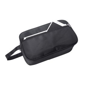 img 1 attached to iSuperb Classy Waterproof Portable Toiletry Bag: Perfect Travel Organizer for Men - 10x6x4inch (Black)