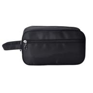 isuperb classy waterproof portable toiletry bag: perfect travel organizer for men - 10x6x4inch (black) logo