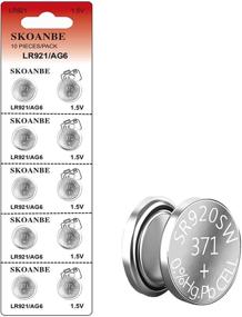 img 4 attached to 🔋 SKOANBE 10-Pack 1.5V SR920SW AG6 LR921 371 370 Button Cell Watch Batteries