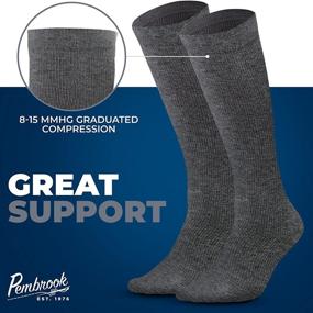 img 1 attached to Mens Compression Socks 6 Pack Graduated