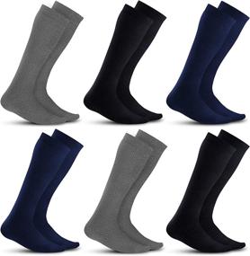 img 4 attached to Mens Compression Socks 6 Pack Graduated