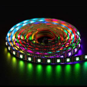 img 3 attached to 💡 BTF-LIGHTING SK9822: Individually Addressable 16.5ft 5m 60 Pixel/m LED Strip - 300LEDs DC5V Non-Waterproof