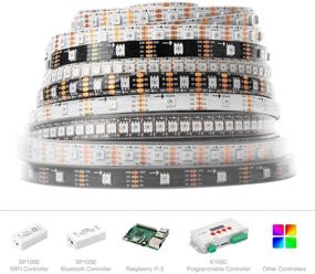 img 1 attached to 💡 BTF-LIGHTING SK9822: Individually Addressable 16.5ft 5m 60 Pixel/m LED Strip - 300LEDs DC5V Non-Waterproof