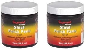 img 3 attached to 🔥 Imperial Stove Polish Paste, Black, 6oz. Jar (2 Pack) by KK0059