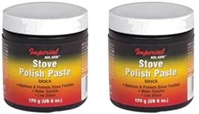 img 2 attached to 🔥 Imperial Stove Polish Paste, Black, 6oz. Jar (2 Pack) by KK0059