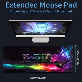img 3 attached to 🕹️ Enhance your gaming experience with the Computer Keyboard Gaming Extended Home: 31.5X15.8X0.08In