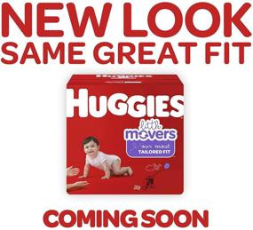 img 3 attached to 👶 HUGGIES LITTLE MOVERS Diapers, Size 5 (27+ lb.), 96 Count, GIANT PACK (Packaging May Vary), Baby Diapers for Energetic Infants