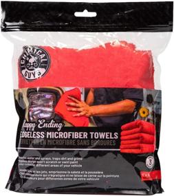 img 3 attached to 🎉 Red Ultra Plush Edgeless Microfiber Towel by Chemical Guys: The Ultimate Happy Ending