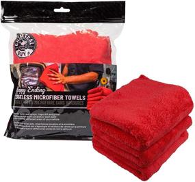 img 1 attached to 🎉 Red Ultra Plush Edgeless Microfiber Towel by Chemical Guys: The Ultimate Happy Ending