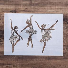 img 2 attached to 🩰 Easy-to-Use DIY Stencil Template for Ballerina-themed Wood, Canvas, Furniture, and Wall Art – Reusable and Versatile