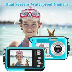 img 2 attached to 📷 Underwater Camera DV806 - Full HD 2.7K 48 MP Video Recorder - Waterproof Digital Camera with Dual Screens - 16X Digital Zoom - Selfie Feature - Flashlight - Ideal for Snorkeling