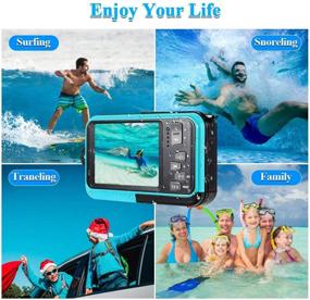 img 1 attached to 📷 Underwater Camera DV806 - Full HD 2.7K 48 MP Video Recorder - Waterproof Digital Camera with Dual Screens - 16X Digital Zoom - Selfie Feature - Flashlight - Ideal for Snorkeling