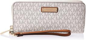 img 4 attached to 👜 Michael Kors Jet Continental Wristlet: The Ultimate Women's Handbag & Wallet Combo