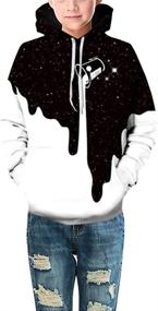 img 1 attached to FLYCHEN Fashion Printed Sweatshirt Pullover Boys' Clothing and Fashion Hoodies & Sweatshirts