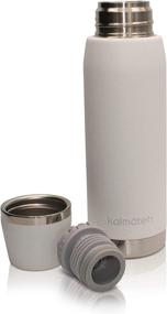 img 1 attached to 🔥 Kalmateh Thermos - Double Wall Vacuum Insulated Stainless Steel Thermos (760ml) with Accurate Pouring & Optimal Heat Retention - Ideal for Yerba Mate, Coffee, Tea, and Camping - White