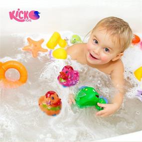 img 1 attached to 🦆 Kicko Splat Pattern Assorted Rubber Ducks - 2 Inches - for Kids, Sensory Play, Stress Relief, Novelty, Stocking Stuffers, Classroom Prizes, Decorations, Supplies, Holidays, Pinata Fillers