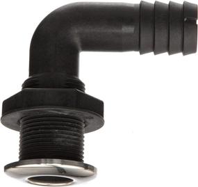 img 3 attached to Seachoice 18561 90 Degree Thru-Hull Connector – 1-1/8 Inch ID Hose – 1-3/8 Inch Max Hull