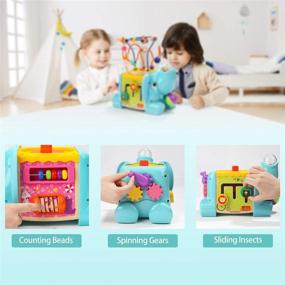 img 3 attached to 🧩 TOP BRIGHT Activity Cube Toy - Bead Maze for 1-2 Year Old Toddler Boy and Girl Gifts