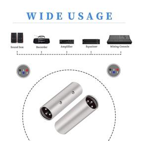 img 3 attached to 🔌 TISINO адаптер 3-контактный XLR-разъем мужской к мужскому - 2 шт: высококачественный и универсальный аудио-разъем