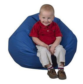 img 1 attached to 🪑 Children's Factory CF610-001: Versatile Blue Bean Bag Chairs for Kids- Perfect Seating in Playrooms, Daycares, and Classrooms