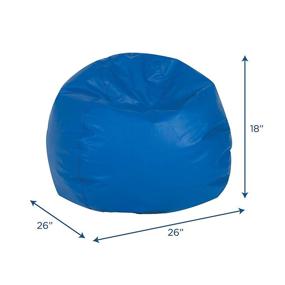 img 3 attached to 🪑 Children's Factory CF610-001: Versatile Blue Bean Bag Chairs for Kids- Perfect Seating in Playrooms, Daycares, and Classrooms