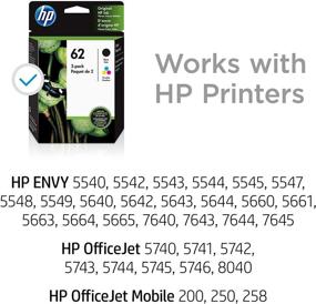 img 3 attached to HP 62 Ink Cartridges with Assorted Photo Paper for HP ENVY and OfficeJet Series (Black, Tri-color) - Compatible with ENVY 5500, 5600, 7600 and OfficeJet 200, 250, 258, 5700, 8040 - C2P04AN C2P06AN