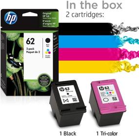 img 2 attached to HP 62 Ink Cartridges with Assorted Photo Paper for HP ENVY and OfficeJet Series (Black, Tri-color) - Compatible with ENVY 5500, 5600, 7600 and OfficeJet 200, 250, 258, 5700, 8040 - C2P04AN C2P06AN