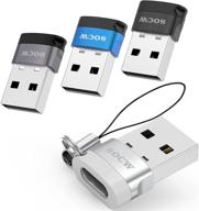 🔌 адаптер usb c female к usb male 4 pack - универсальный конвертер type c в usb a для зарядки magsafe, ноутбуков, банков питания - совместим с ipad air 4, iphone 11/12 pro max (4 цвета) логотип