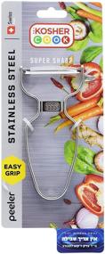 img 1 attached to Y Vegetable Peeler - Heavy Duty, Ultra Sharp Carbon Steel Swiss Blade - The Ultimate Kitchen Essential by The Kosher Cook