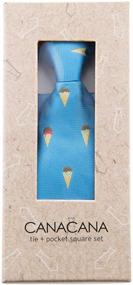 img 1 attached to Canacana Microfiber Pre-Tied Pocket Square for Boys' Accessories in Neckties