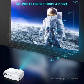 img 1 attached to 🎥 WiMiUS 1080P Home Projector: Vivid 200" Display, 70,000 Hrs Lifespan for Ultimate Entertainment