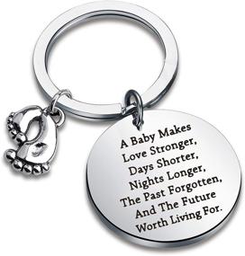 img 4 attached to 👶 New Mom/Dad Keychain - Thoughtful Gift for Expecting Parents