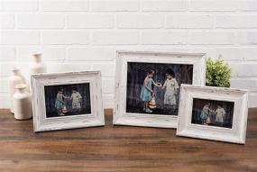 img 1 attached to DII Distressed Wooden Picture Frame Collection: Rustic Farmhouse White, 5x7 – Enhance Your Photos with Vintage Charm