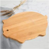 pig cutting board pig shaped 11x7 5x0 39inch logo