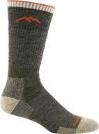 🧦 durable merino cushion socks in olive logo