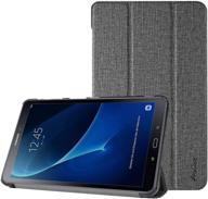 📱 procase galaxy tab a 10.1 case for sm-t580 t585 t587 (old model, released in 2016) - slim smart cover stand folio case for 10.1 inch galaxy tab a tablet - light grey logo