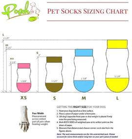 img 1 attached to 🧦 Posch Pet Socks for Dogs - Non-Slip Knit Socks with Traction Soles - Indoor Paw Protectors - Size L, Color Black