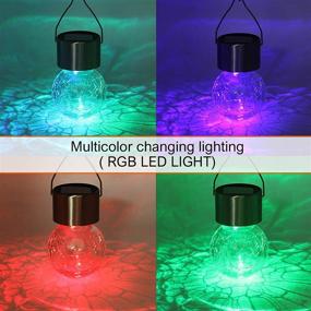 img 2 attached to 🌞 MAGGIFT 8 Pack Solar Hanging Ball Lights: Outdoor Christmas Ornaments with Umbrella Clips"